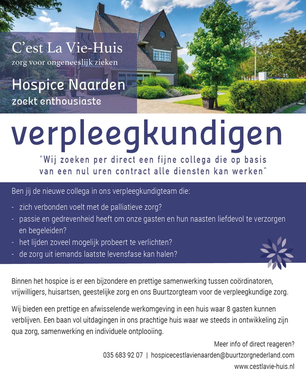 Verpleegkundige gezocht